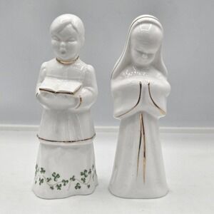 Royal Tara Fine Bone China‎ Irish Choir Boy and Praying Girl Figurine Set